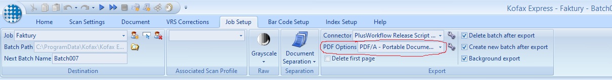 Dostępne Wtyczki i Moduły (Uniwersalne komponenty PWE Home) > Kofax Express - instalacja i konfiguracja > Kofax - pdf export 2.jpg
