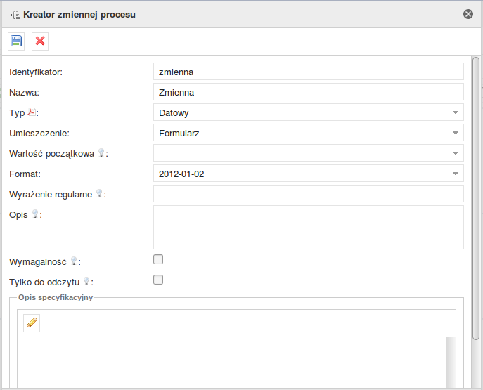 PlusWorkflow Editor > 4.5.3. Typ zmiennej procesu - Datowy > image2019-2-2 0:58:44.png
