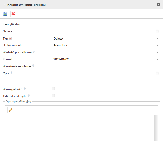 PlusWorkflow Editor > 4.5.3. Typ zmiennej procesu - Datowy > image2019-2-26 21:56:8.png