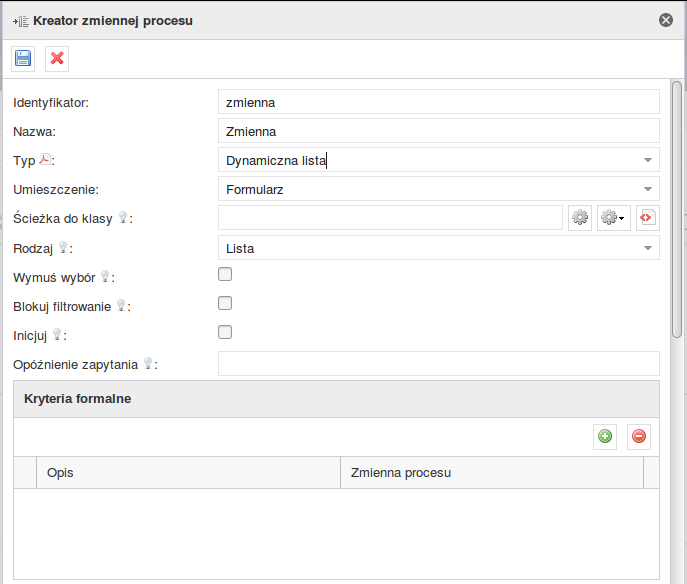 PlusWorkflow Editor > 4.5.4. Typ zmiennej procesu - Dynamiczna lista > image2019-2-6 18:16:8.png