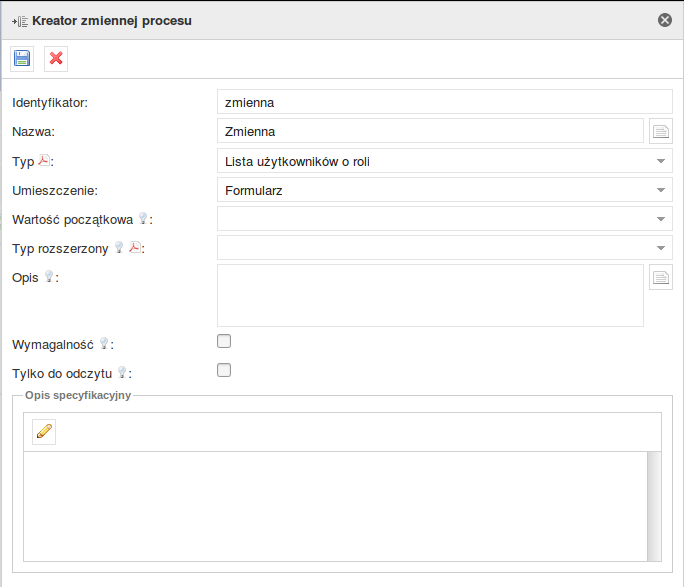 PlusWorkflow Editor > 4.5.7. Typ zmiennej procesu - Lista użytkowników o roli > image2019-2-26 22:15:28.png