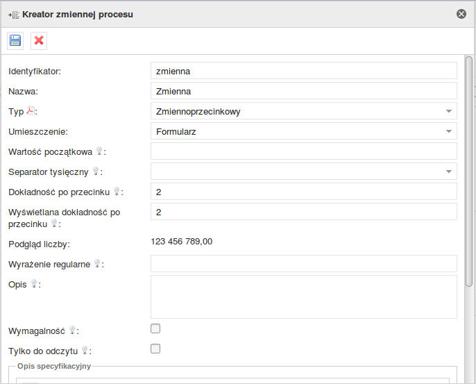 PlusWorkflow Editor > 4.5.16. Typ zmiennej procesu - Zmiennoprzecinkowy > image2019-2-2 1:41:40.png