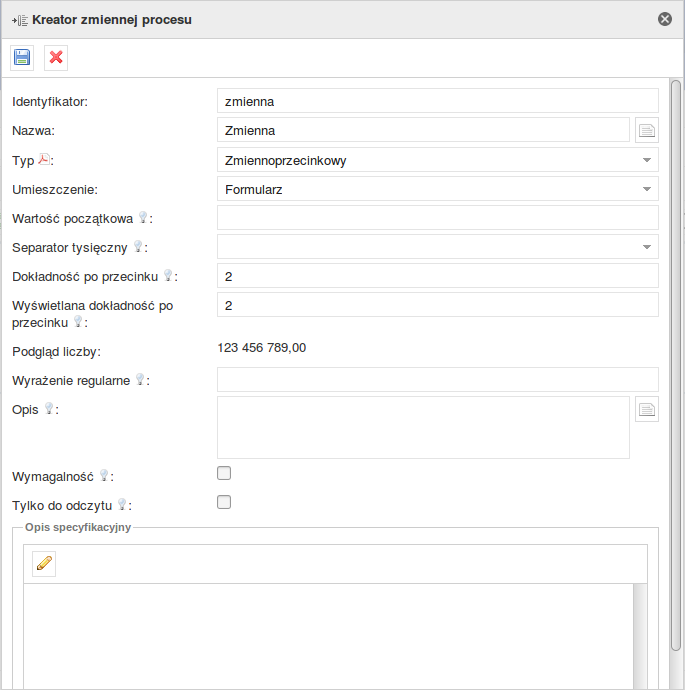PlusWorkflow Editor > 4.5.16. Typ zmiennej procesu - Zmiennoprzecinkowy > image2019-2-26 22:23:19.png