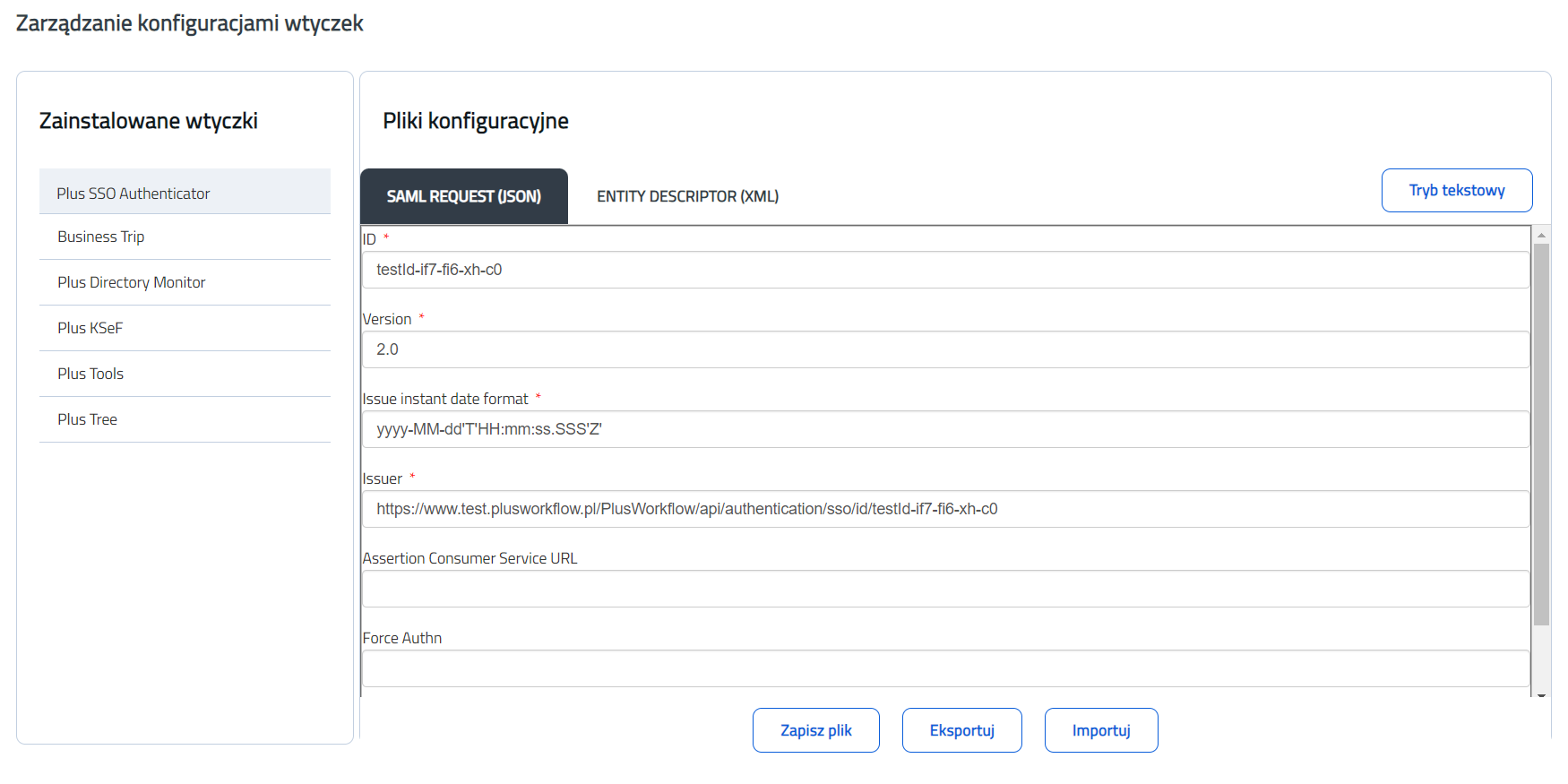 Dostępne Wtyczki i Moduły (Uniwersalne komponenty PWE Home) > Plus SSO Authenticator > image2023-5-30 10:34:43.png