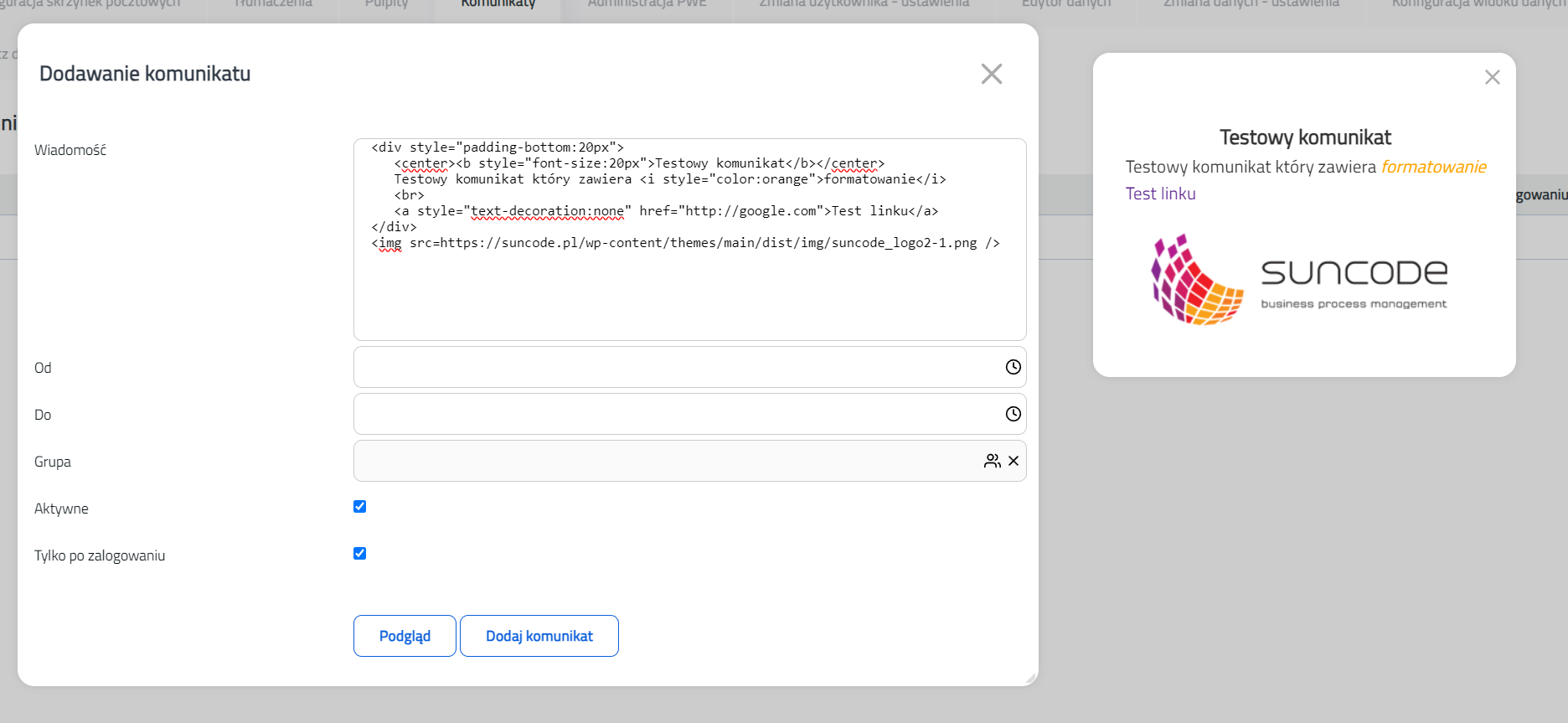 PlusWorkflow > Komunikaty > for.PNG